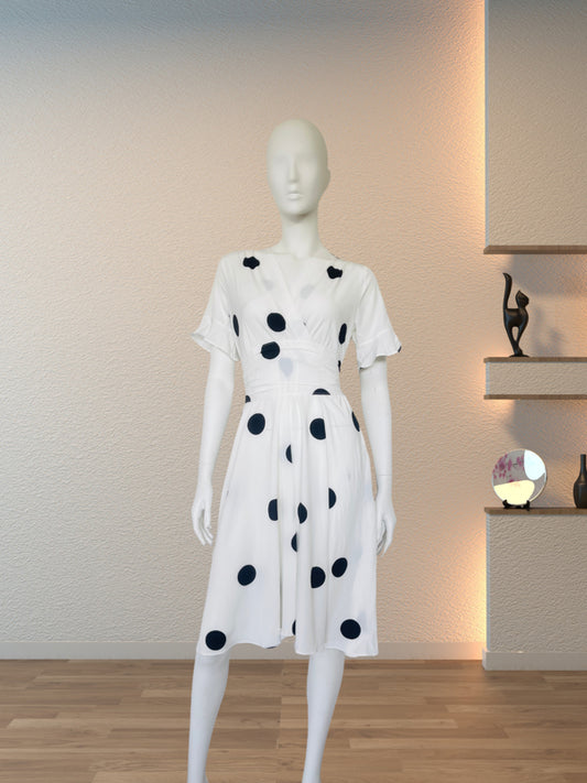 Polka Grace Midi Dress