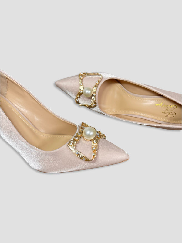 Crimson Pearl Royal Heels