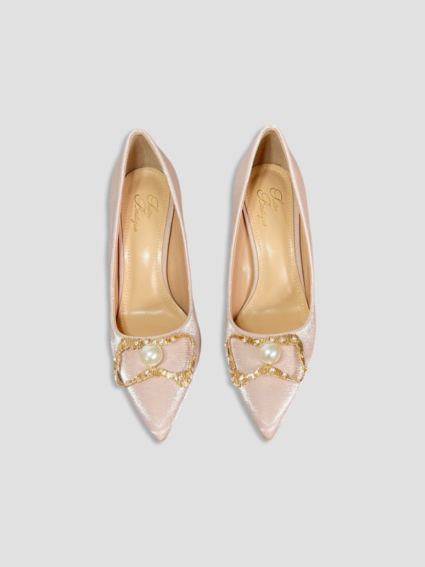Crimson Pearl Royal Heels