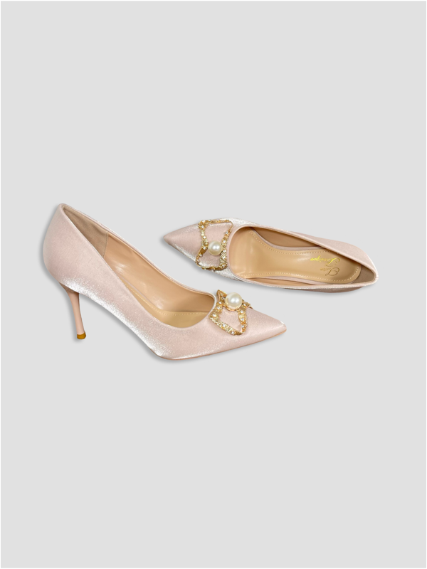 Crimson Pearl Royal Heels