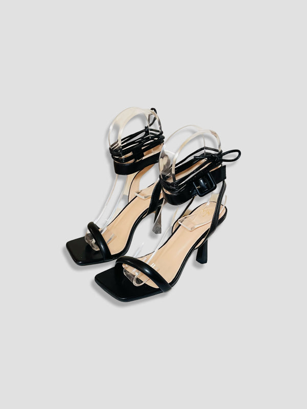 Lace-Up Ankle Strap Stilettos