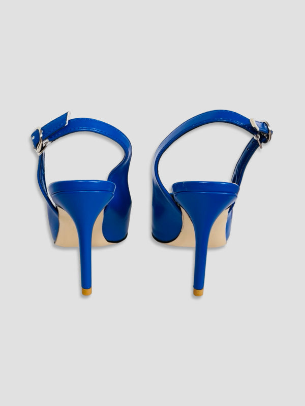 Women Pointed-Toe Slingback Heels
