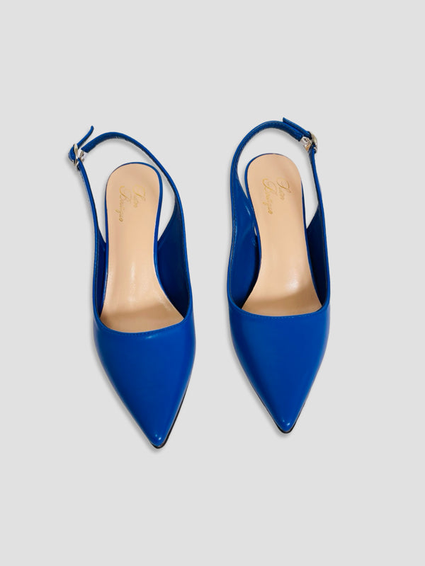 Women Pointed-Toe Slingback Heels