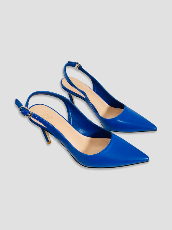 Women Pointed-Toe Slingback Heels
