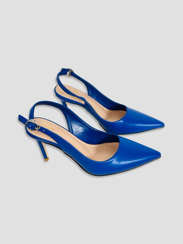 Women Pointed-Toe Slingback Heels
