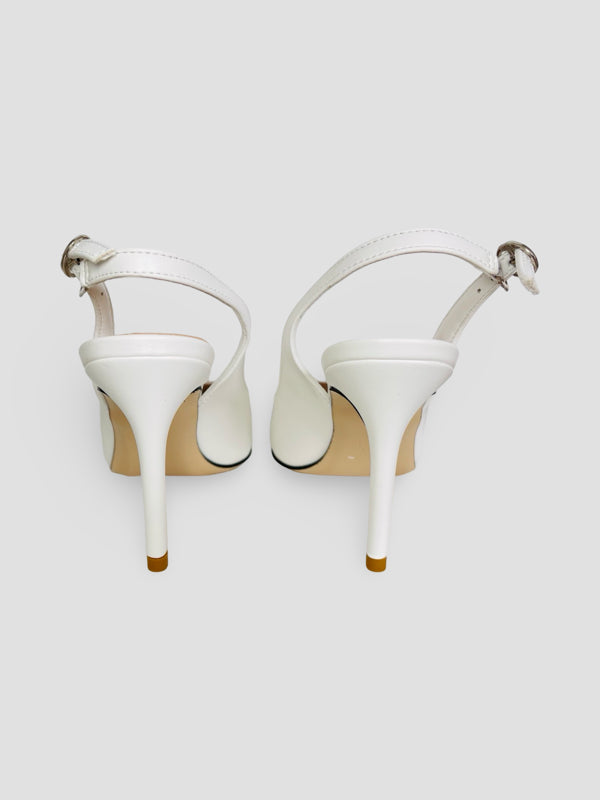 Women Pointed-Toe Slingback Heels