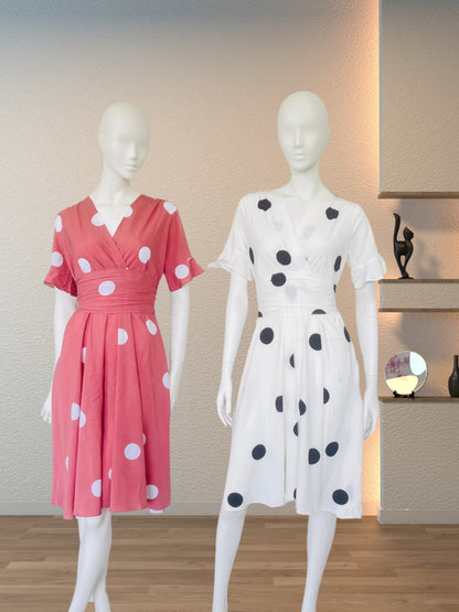 Polka Grace Midi Dress