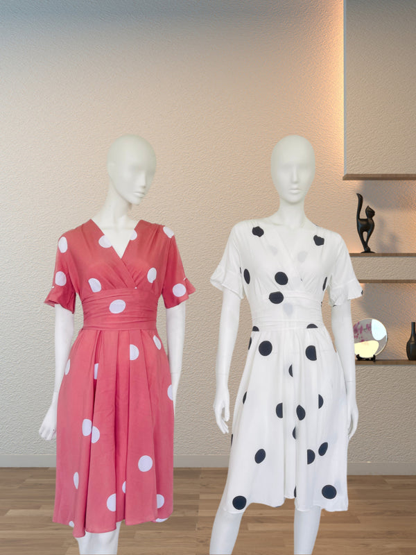 Polka Grace Midi Dress