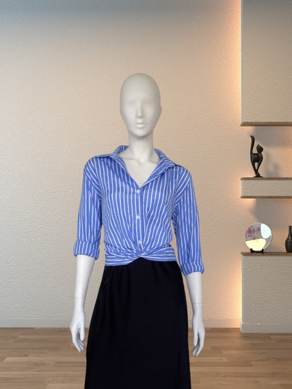 Striped Chic Knot Shirt