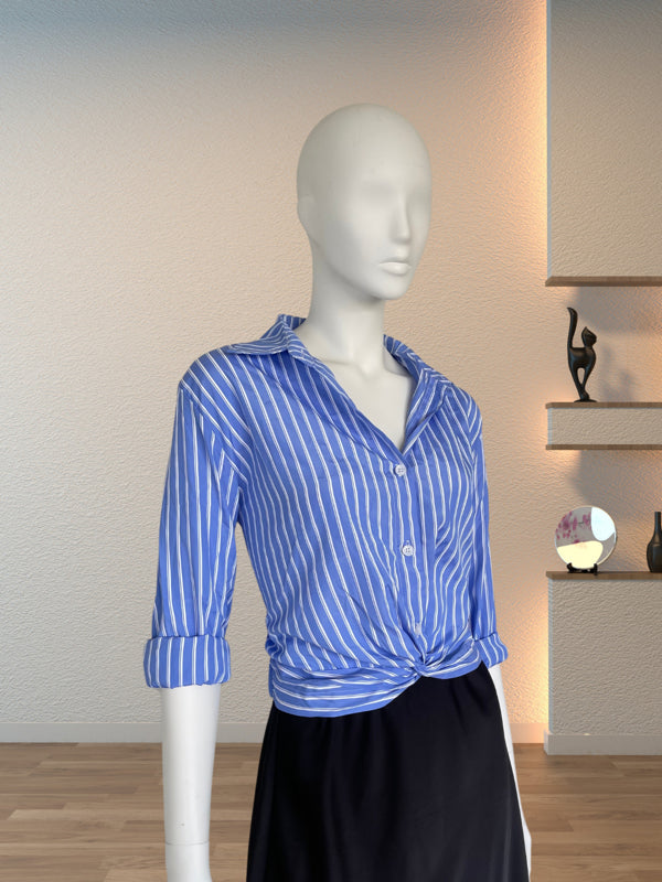Striped Chic Knot Shirt