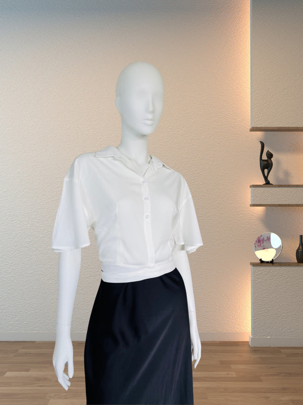 Breezy Knot-Front Shirt