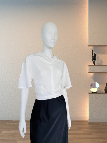 Breezy Knot-Front Shirt