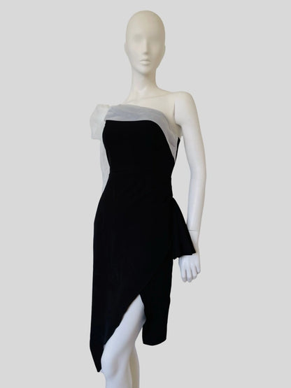 Elegant Black One-Shoulder Asymmetrical Dress