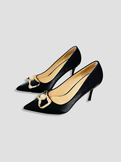 Crimson Pearl Royal Heels