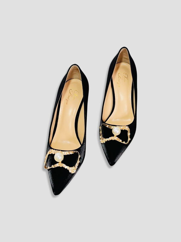 Crimson Pearl Royal Heels