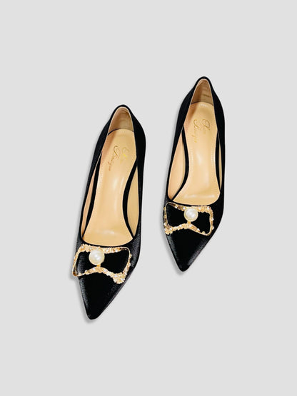 Crimson Pearl Royal Heels