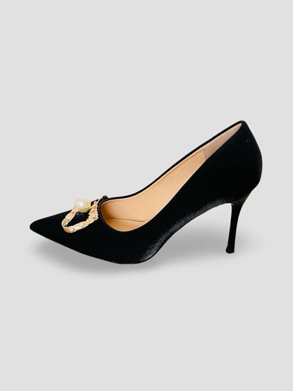 Crimson Pearl Royal Heels