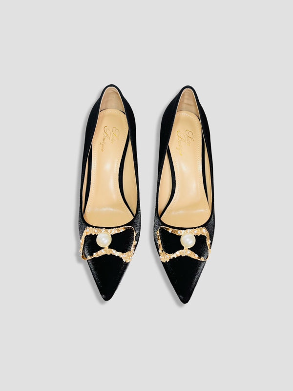 Crimson Pearl Royal Heels