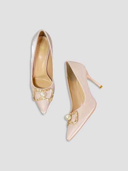 Crimson Pearl Royal Heels