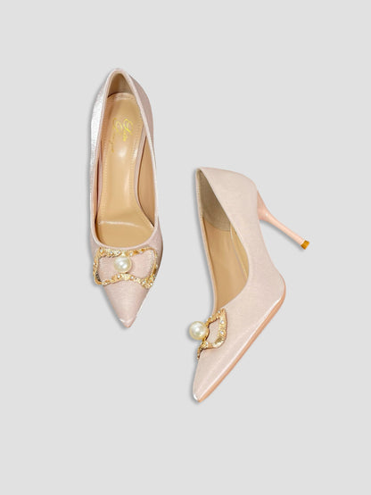 Crimson Pearl Royal Heels