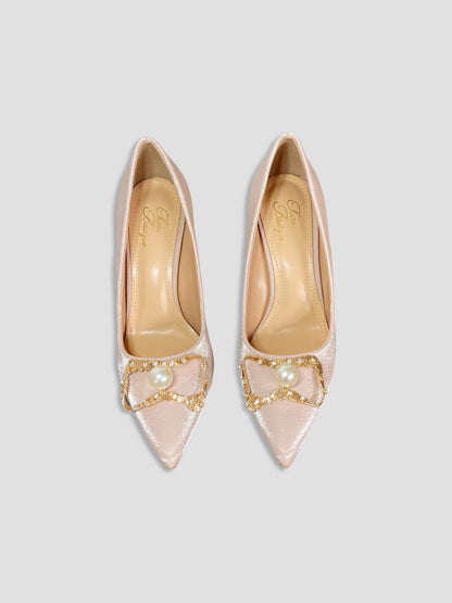 Crimson Pearl Royal Heels