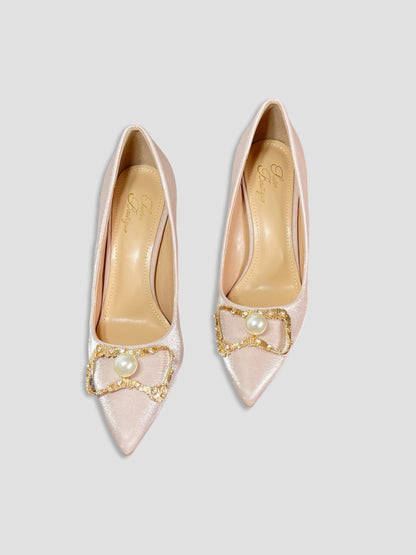 Crimson Pearl Royal Heels