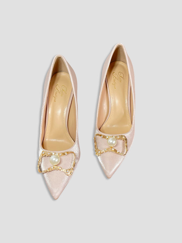 Crimson Pearl Royal Heels