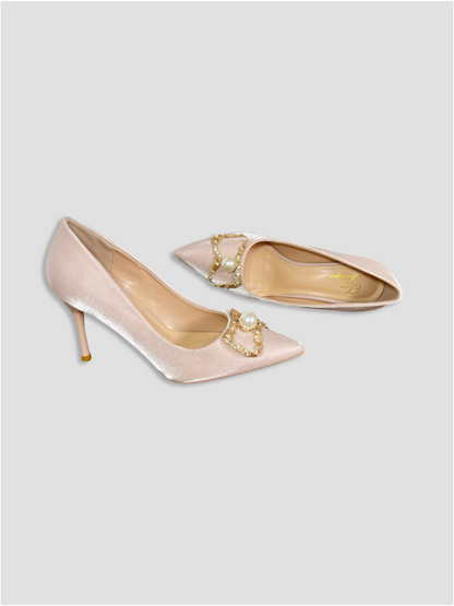 Crimson Pearl Royal Heels