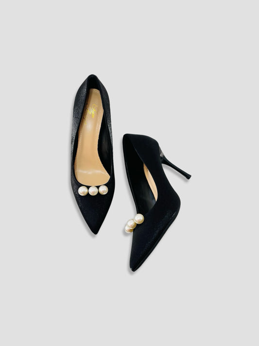 Pearl Luce Satin Pumps