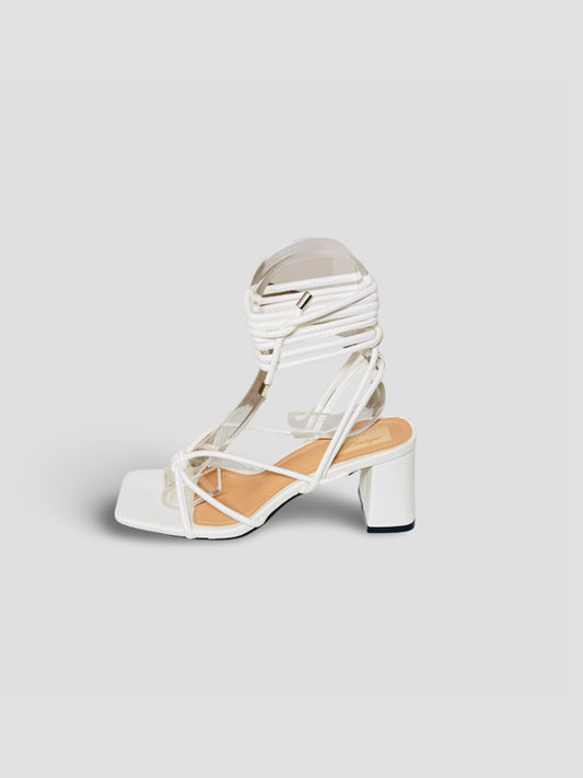 Lace-Up Block Heels-Strappy Summer Sandals