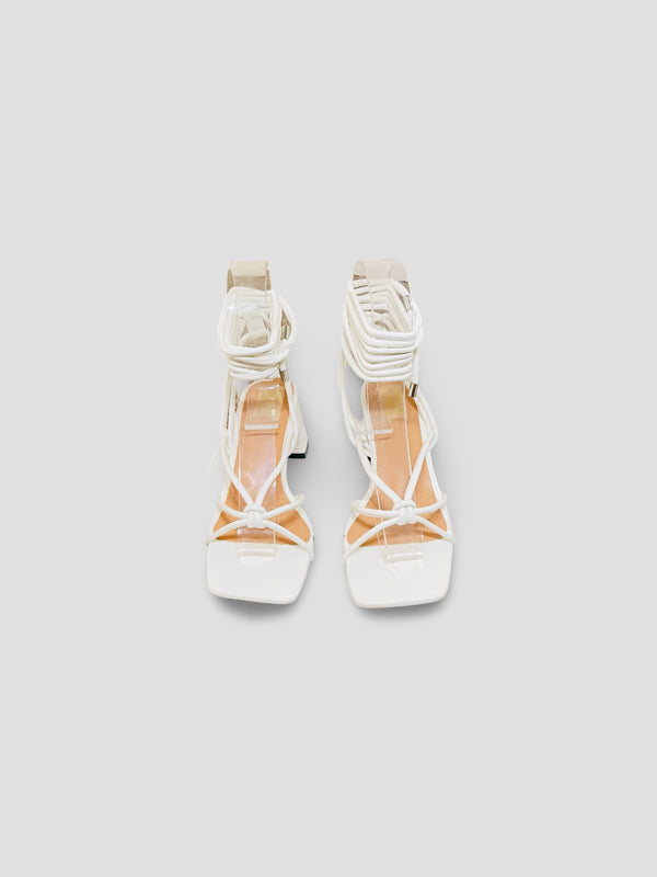 Lace-Up Block Heels-Strappy Summer Sandals