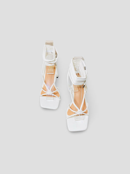 Lace-Up Block Heels-Strappy Summer Sandals