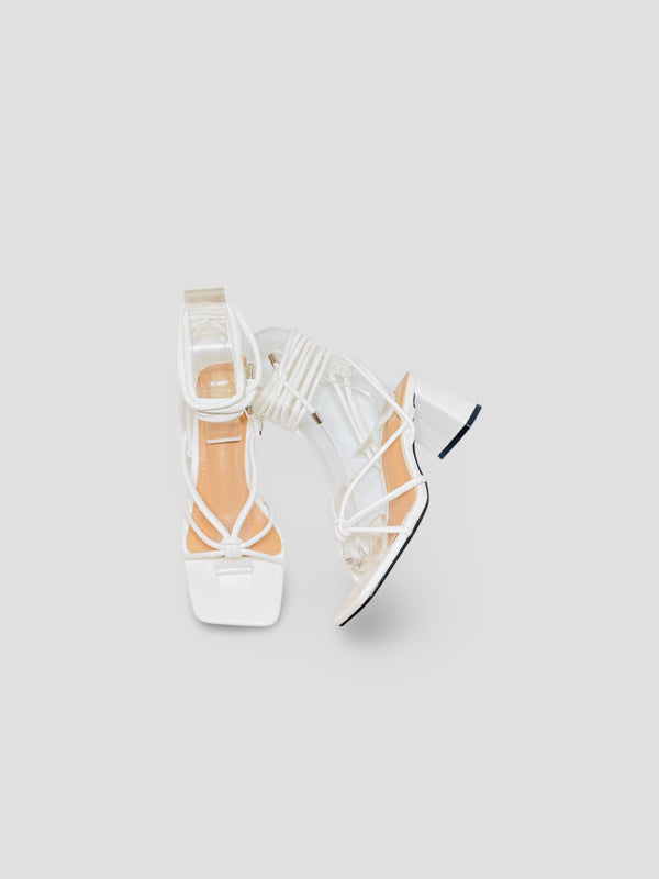 Lace-Up Block Heels-Strappy Summer Sandals