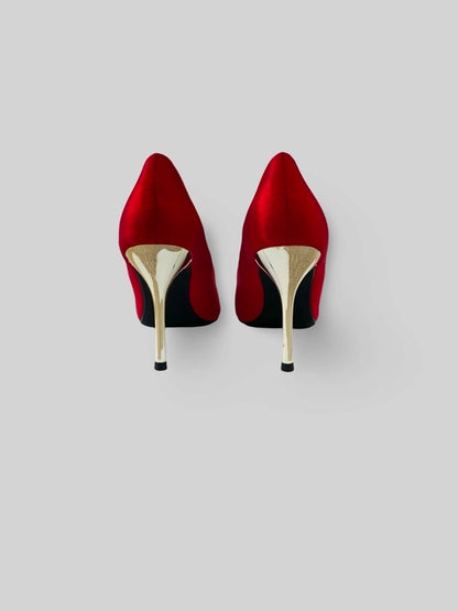 Luxury Suede Rhinestone Pumps