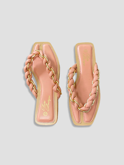 Braided Gold Chain Beach Thong