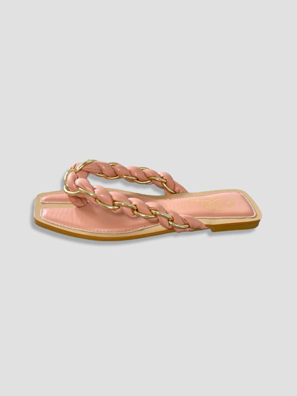 Braided Gold Chain Beach Thong