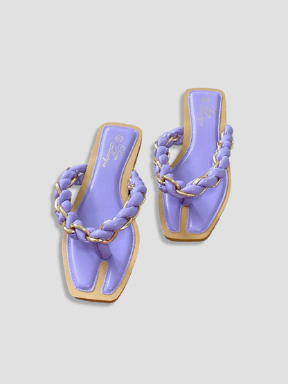 Braided Gold Chain Beach Thong