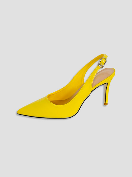 Women Pointed-Toe Slingback Heels