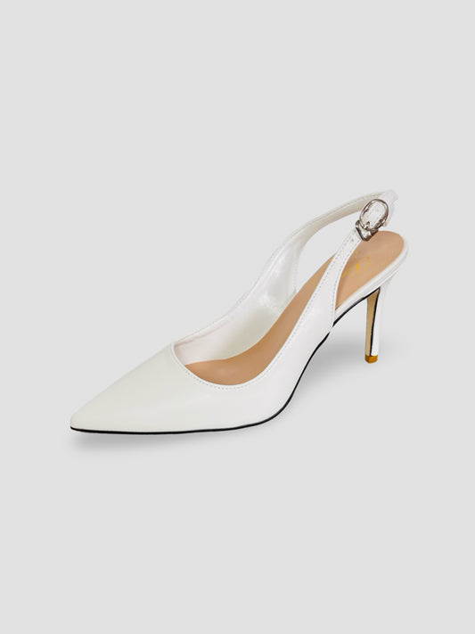 Women Pointed-Toe Slingback Heels