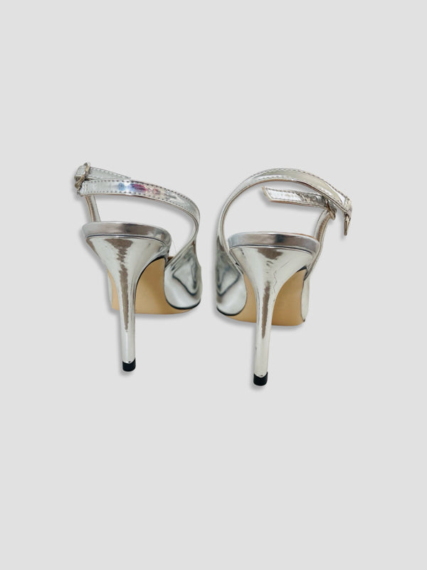 Women Pointed-Toe Slingback Heels