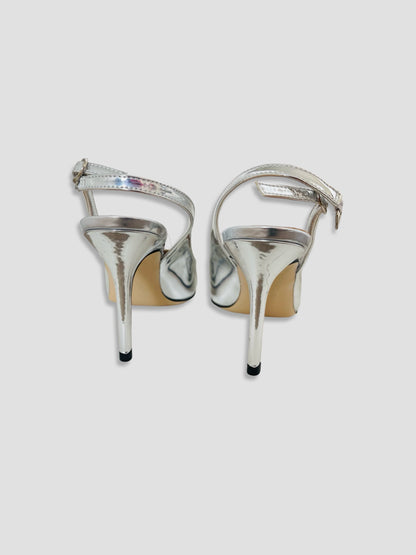 Women Pointed-Toe Slingback Heels