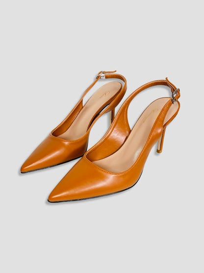 Women Pointed-Toe Slingback Heels