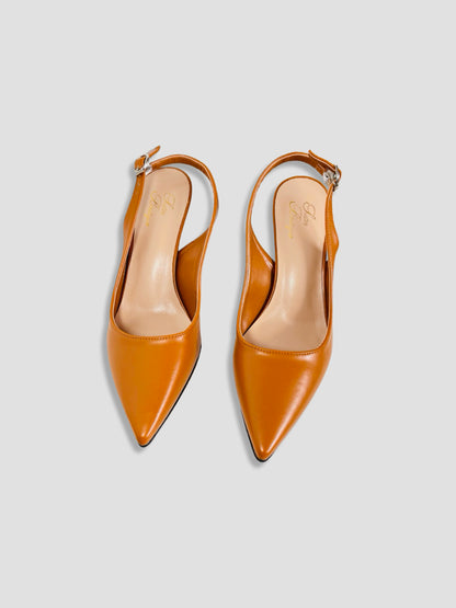 Women Pointed-Toe Slingback Heels