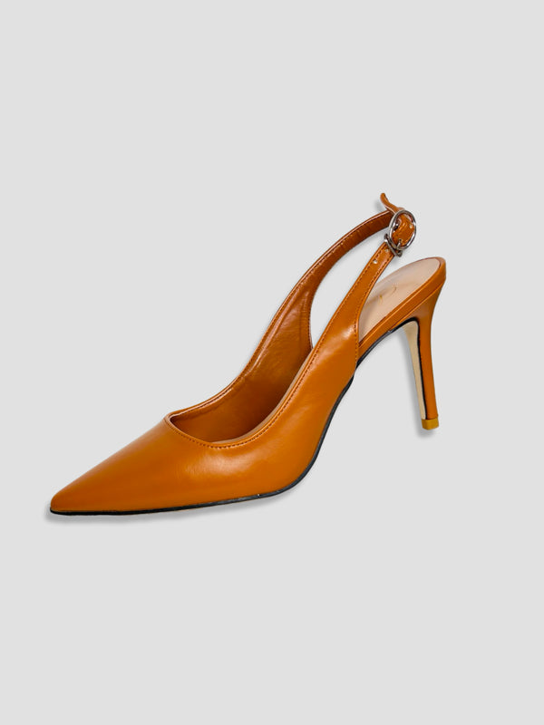Women Pointed-Toe Slingback Heels