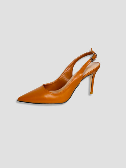 Women Pointed-Toe Slingback Heels