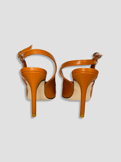 Women Pointed-Toe Slingback Heels