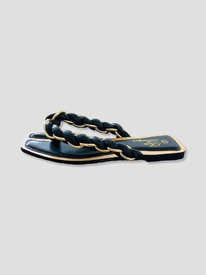 Braided Gold Chain Beach Thong