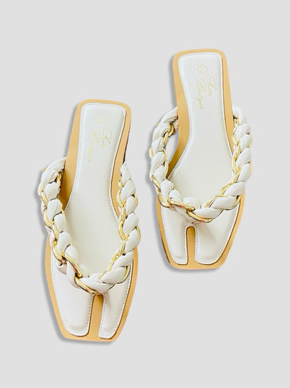 Braided Gold Chain Beach Thong