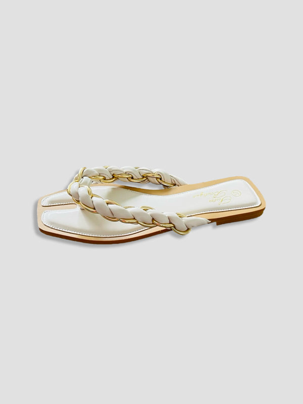 Braided Gold Chain Beach Thong