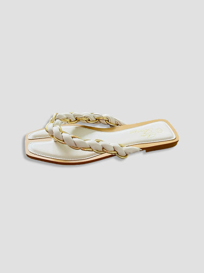 Braided Gold Chain Beach Thong